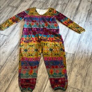 Natural Life Multicolor Floral Pajama Onesie